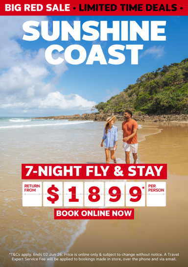 SUNSHINE COAST | 7-NIGHT FLY & STAY