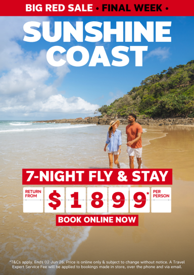 SUNSHINE COAST | 7-NIGHT FLY & STAY