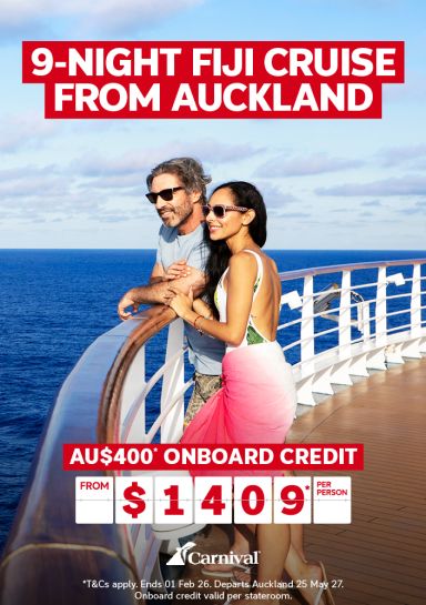9-night Fiji cruise from Auckland from $1409* pp