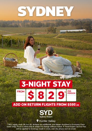 Hunter Valley stay from $829*pp