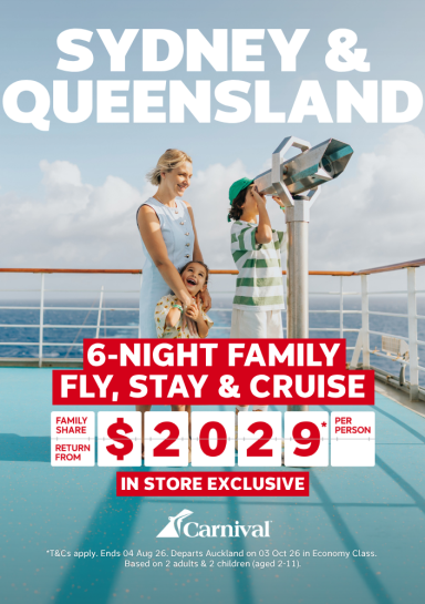 Carnival Cruises on sale at Flight Centre