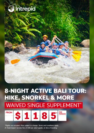 8-night Active Bali Tour: Hike, Snorkel & More - Waived Single Supplement - from $1185* per person