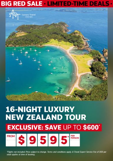 APT Travel - 16-night luxury New Zealand tour - Exclusive: save up to $600* from $9595* per person