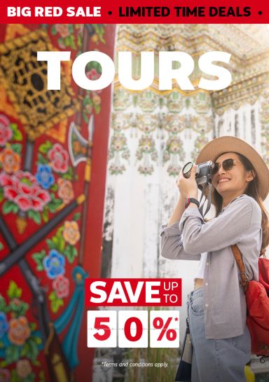 Big Red Sale - Save up to 50%* on Tours