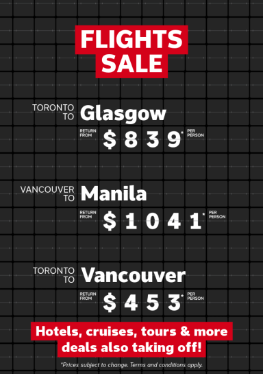 Weekly Flight Offers July 27-August 3