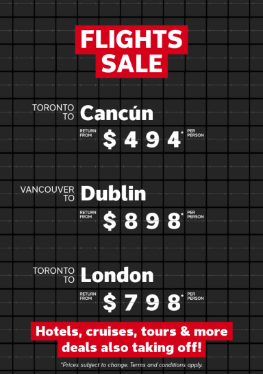 Weekly Flight Offers August 3-10