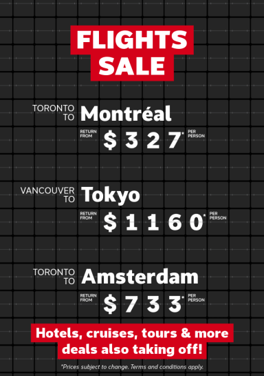 Weekly Flight Offers August 10-17