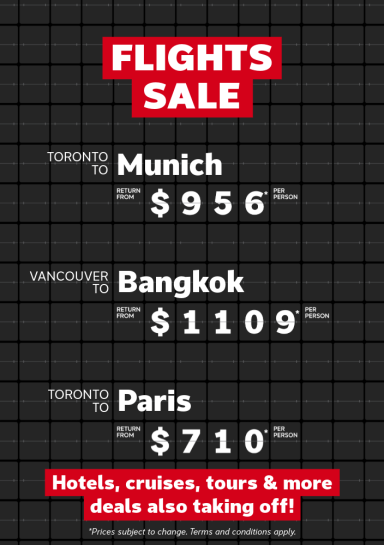Flights Sale | Aug 17-24, 2026