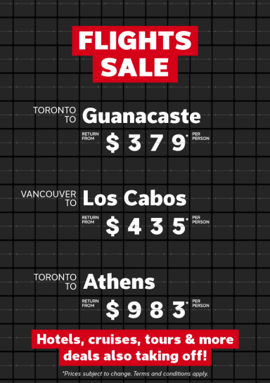 Weekly Flight Offers Sept 21-Sept 28
