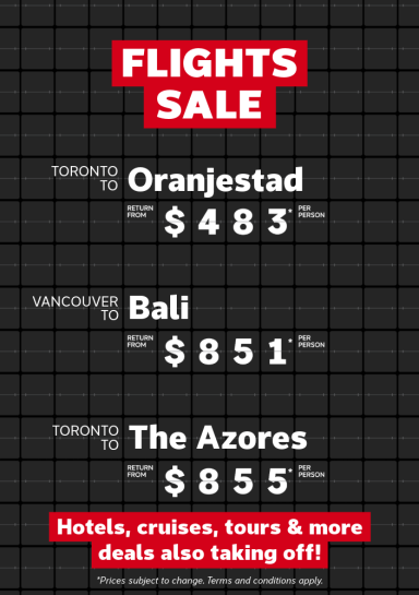 Flights Sale | Oct 13-19, 2026