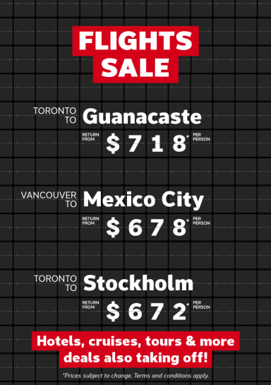 Flights Sale | Oct 26-Nov 2, 2026