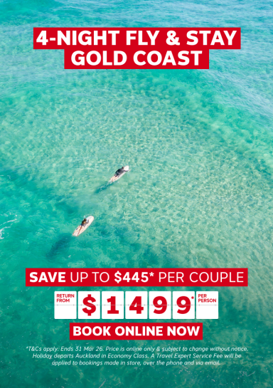 4-NIGHT FLY & STAY GOLD COAST
