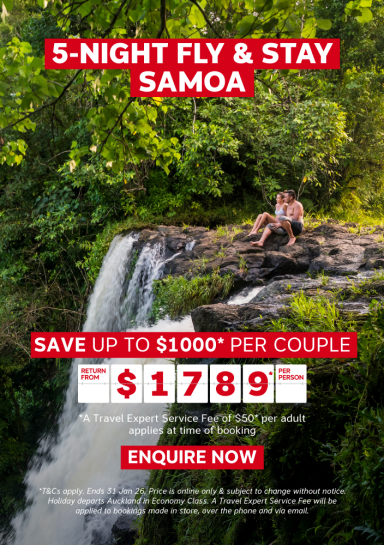 5-NIGHT FLY & STAY SAMOA