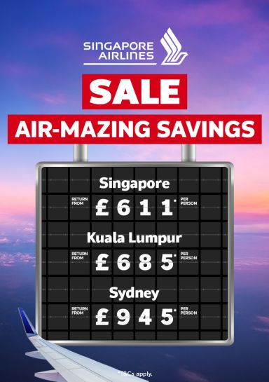 Big Red Sale - Singapore Airlines flights SALE