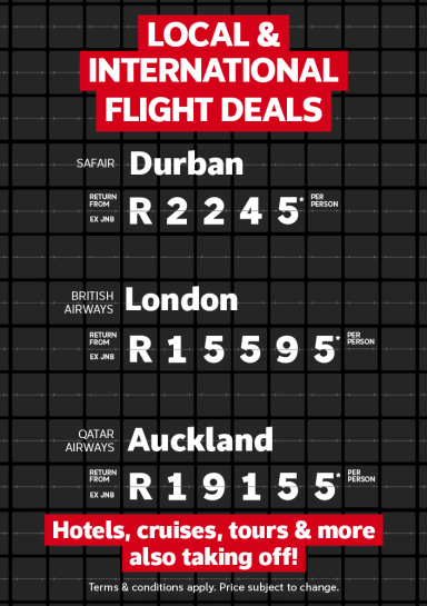 Local and International Flight Deals