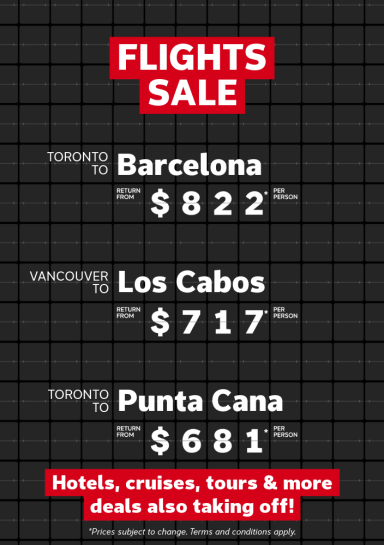 Flights Sale - July 20-27