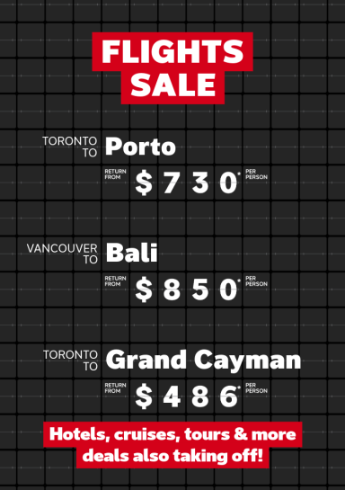 Flights Sale - Dec 15-22