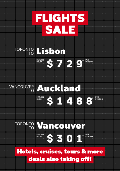 Flights Sale - Feb 16-23