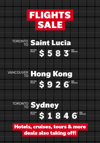 Flights Sale - Jan 5-12