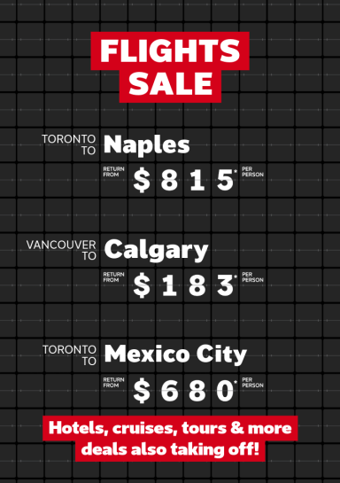 Flights Sale | July 6-13, 2026