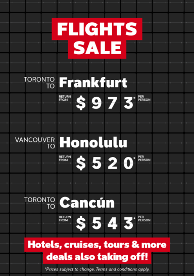 Flights Sale - June 1-8