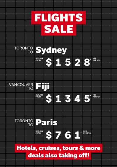 Flights Sale | June 22-29