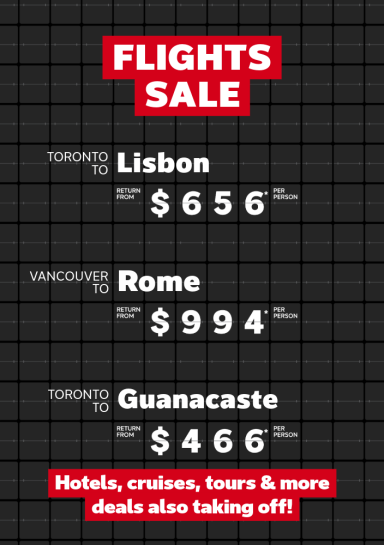 Flights Sale - June 29-July 6