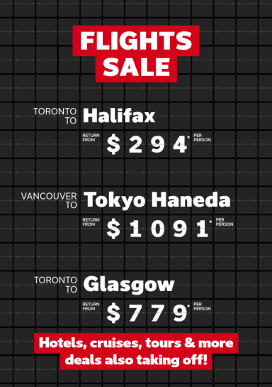 Flights Sale | Mar 23-30, 2026