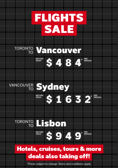 Flights Sale | May 4-11, 2026