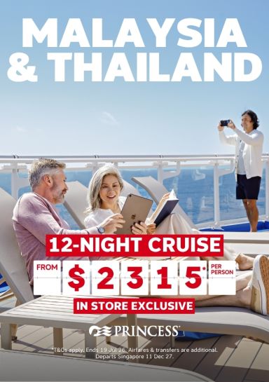 Princess Cruise Malaysia and Thailand Cruise Asia Sale
