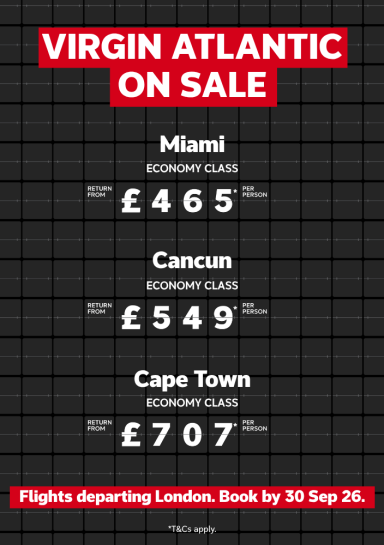 Virgin Atlantic Sale