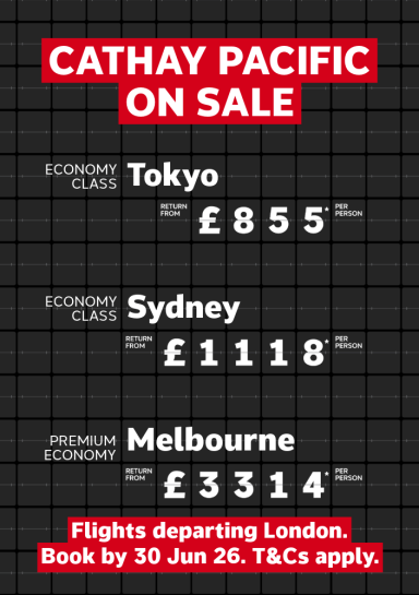 Cathay Pacific Sale