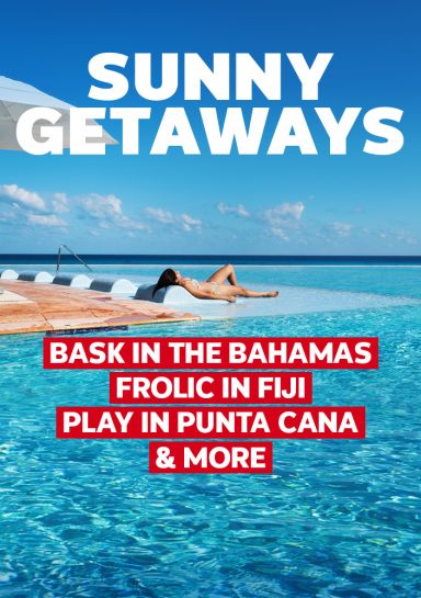 Sunny Getaways Bask in the Bahamas, Frolic in Fiji, Play in Punta Cana and more