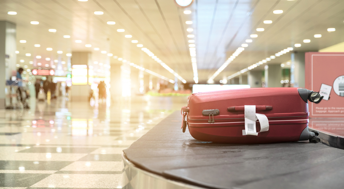 Luggage on carousel