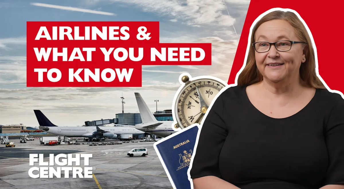 Woman sitting next to an airport.