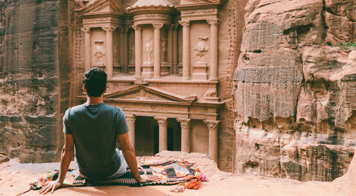 A traveller in Jordan