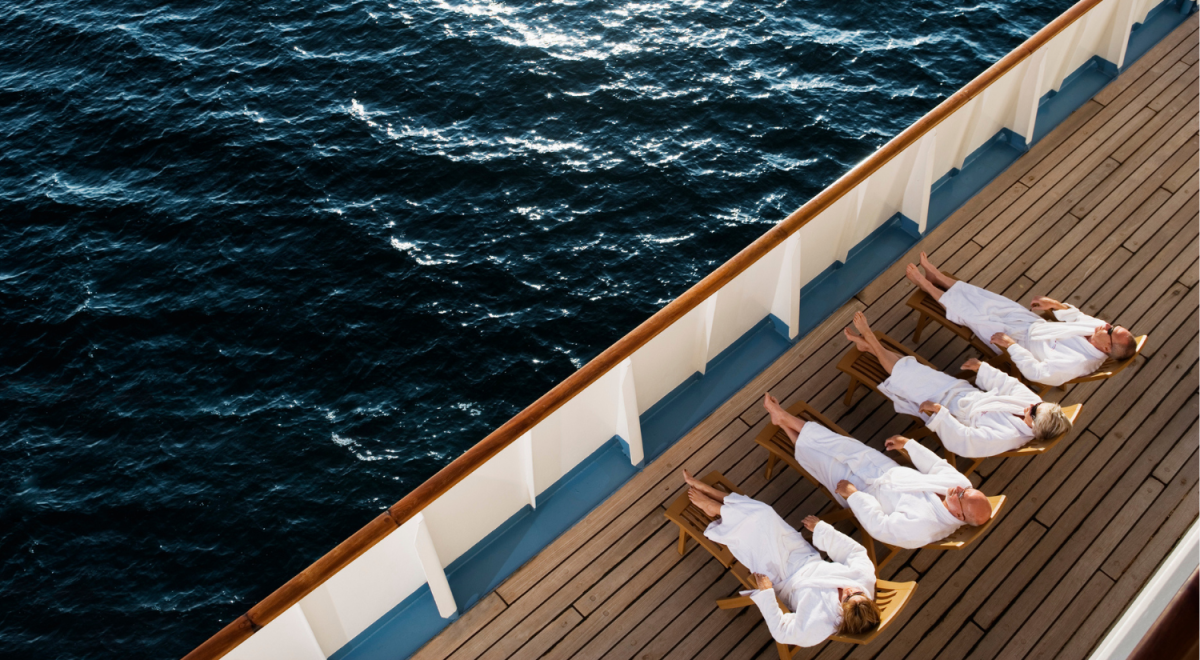 Friends Relaxing on Cruise