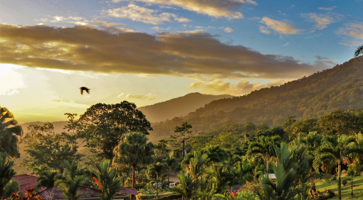 View across to Arenal Costa Rica