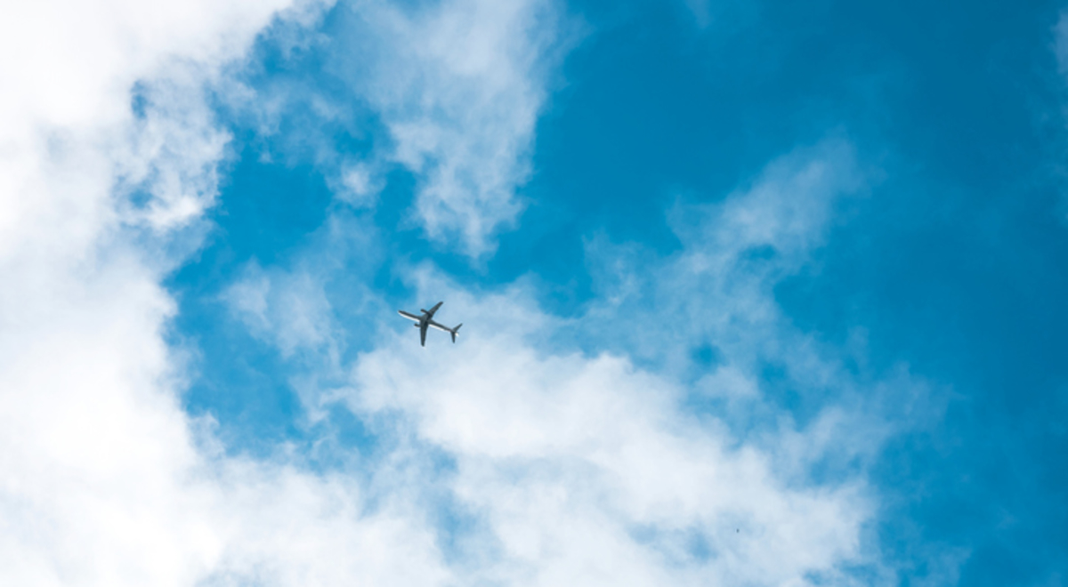 Low Angle View Of Airplane Against The Sky