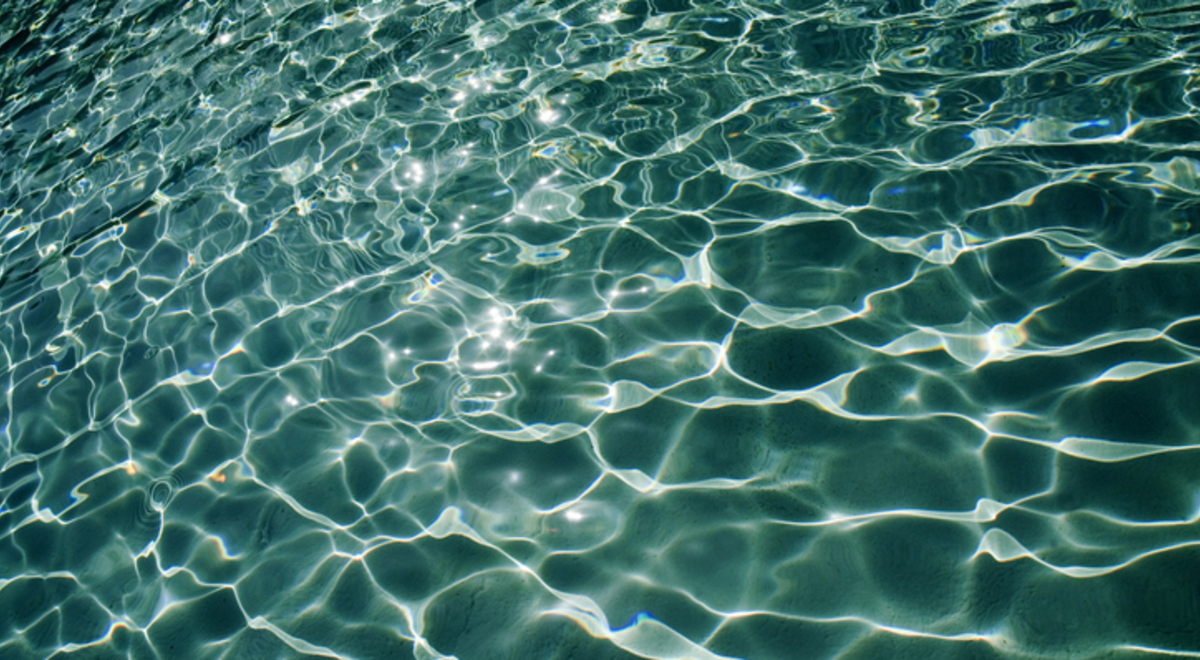 Ripples of water in a pool