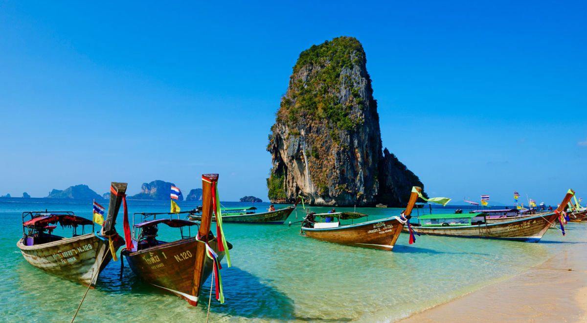 Thailand, Railay beach, Hat Tham Phra Nang beach