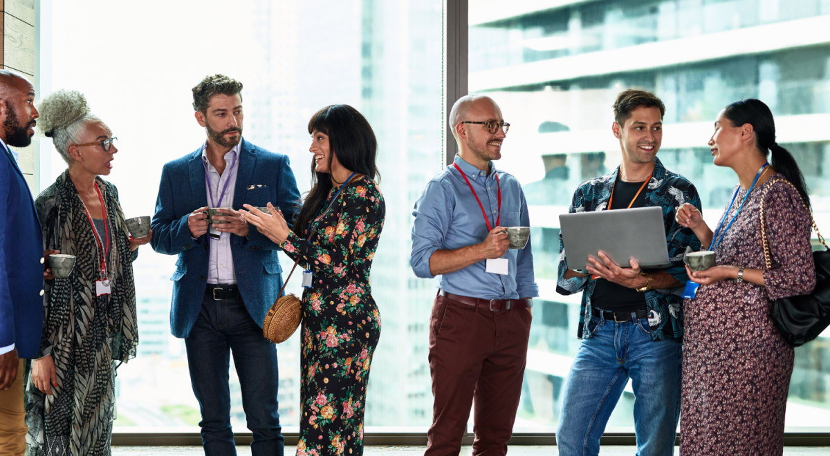 Office with people chatting