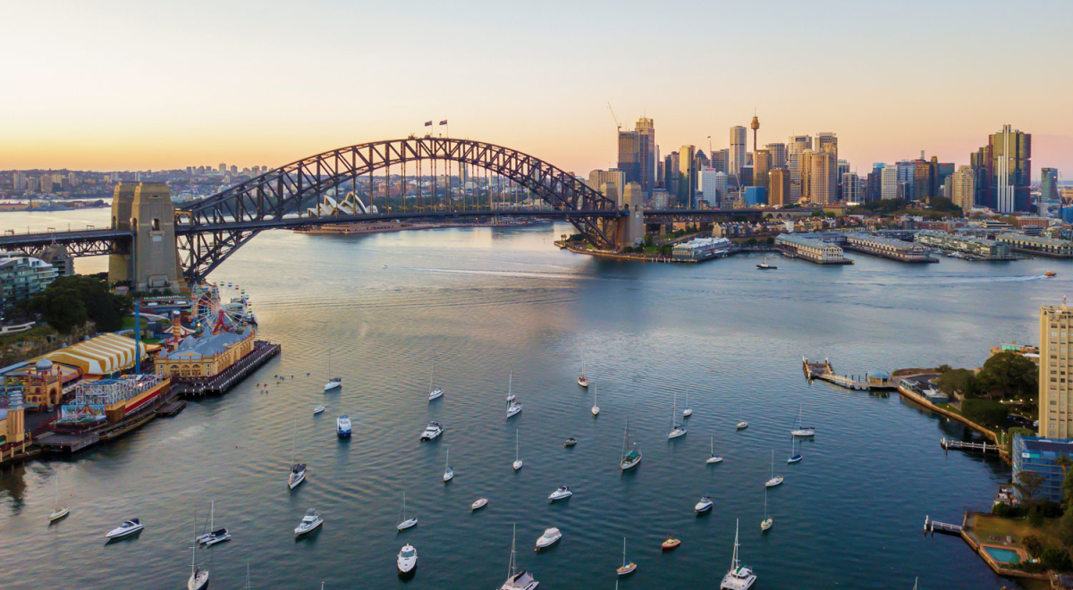 Bridge Over River In Sydney