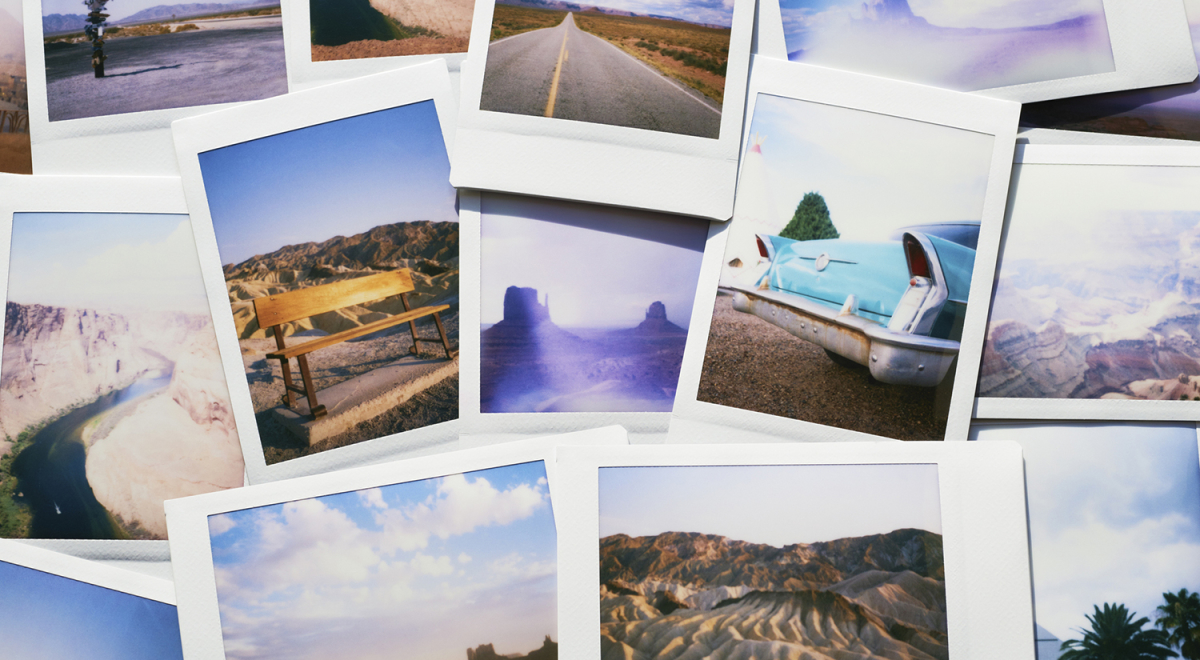 USA road trip polaroids