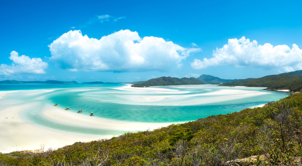 Whiteheaven beach, Whitsunday island, Queensland.