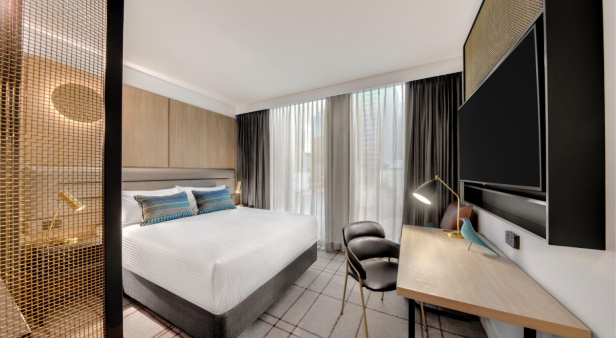 bed in vibe hotel room