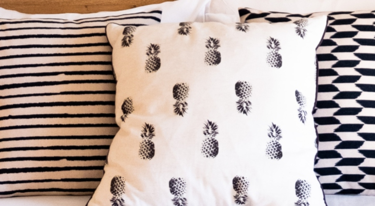 Pillows on the bed at The Island, Gold Coast