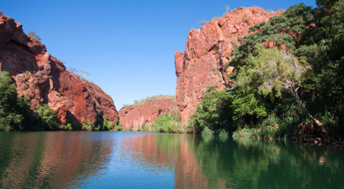 Lawn Hill Gorge  during the day 