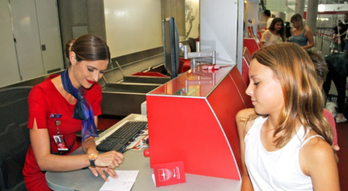 Younger travelers on Virgin Australia can check in and check out their destination