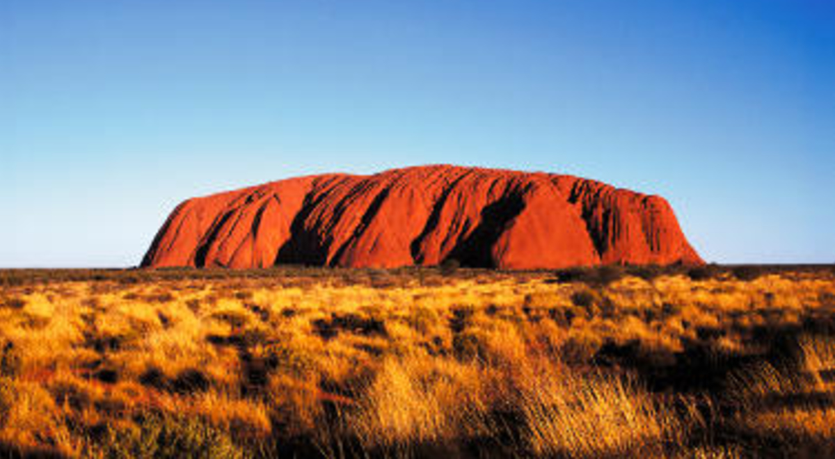 Ayres Rock on a sunny day 